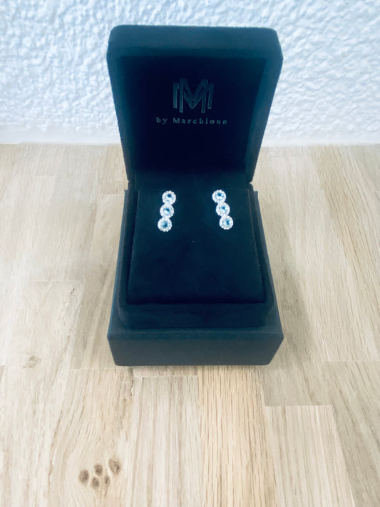 Boucle d’oreille aquamarina